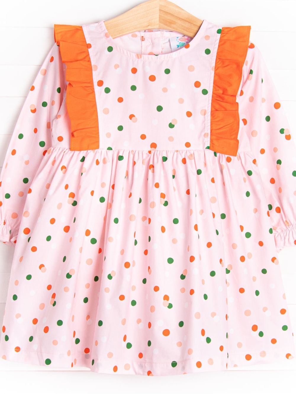 Stitchy Fish Polka Party Dress - 4T
